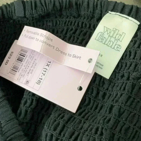 Wild Fable Women's Smocked High Slit Convertible Cover Up Dress 1X - Picture 10 of 12